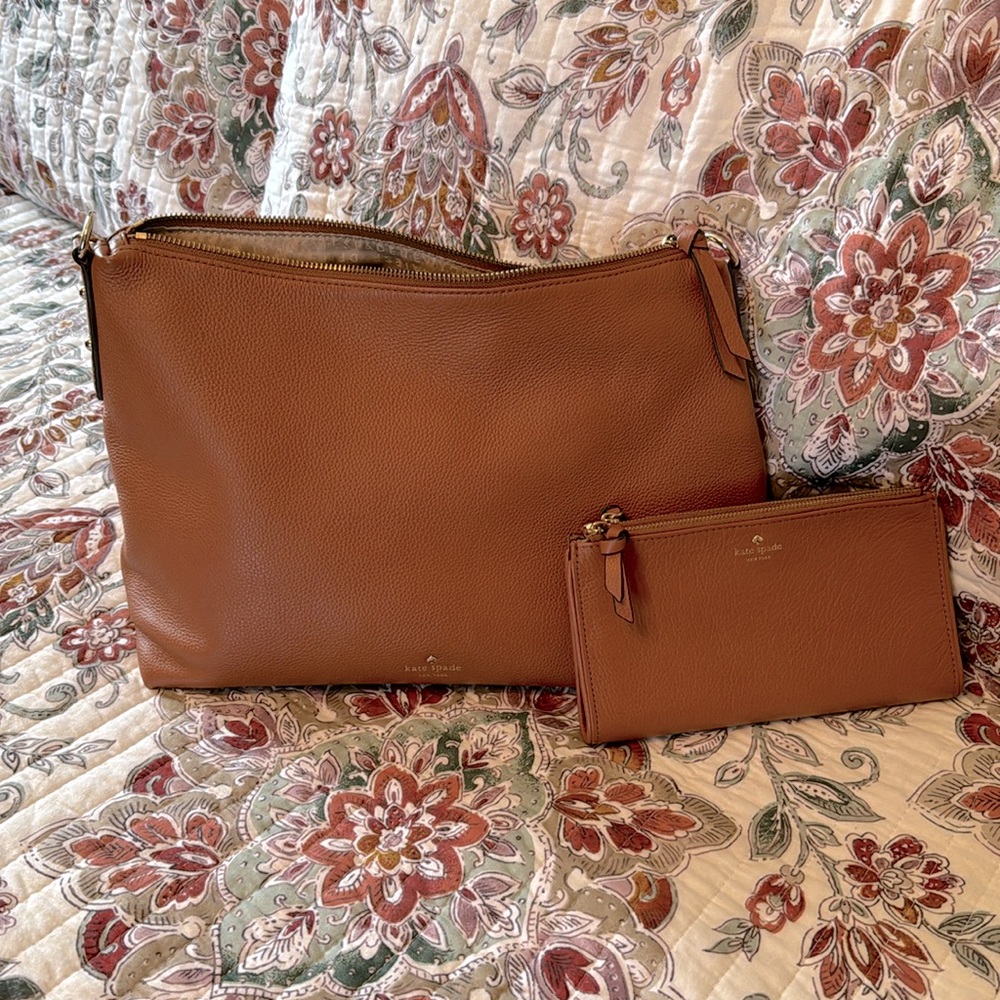 Kate spade bag with matching wallet